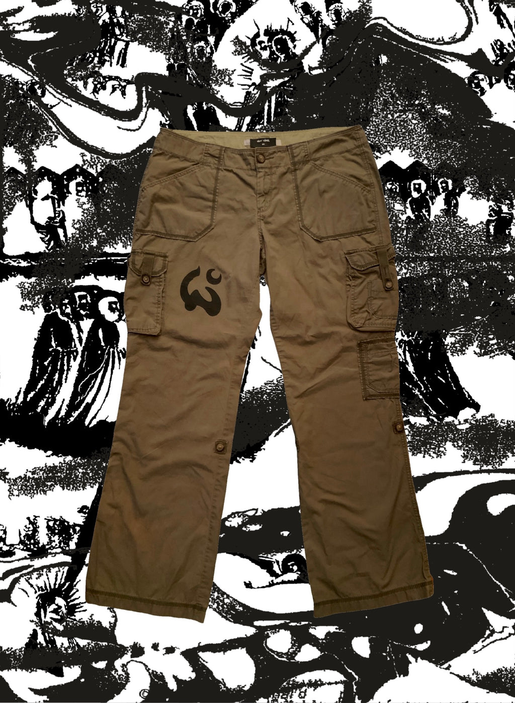 Luna green cargo pants